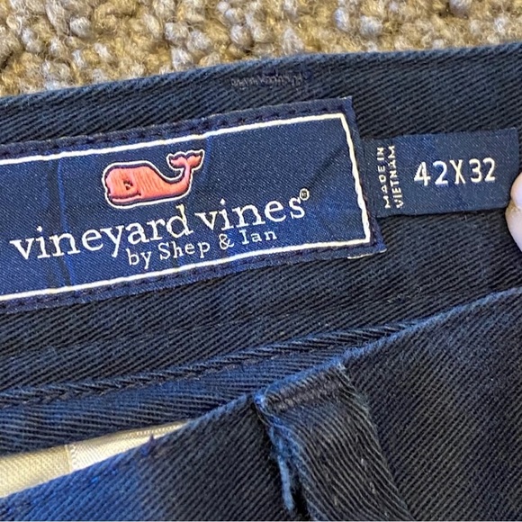 Vineyard vines mens classic fit Club pant navy blue size 42 X 32 - Picture 7 of 9